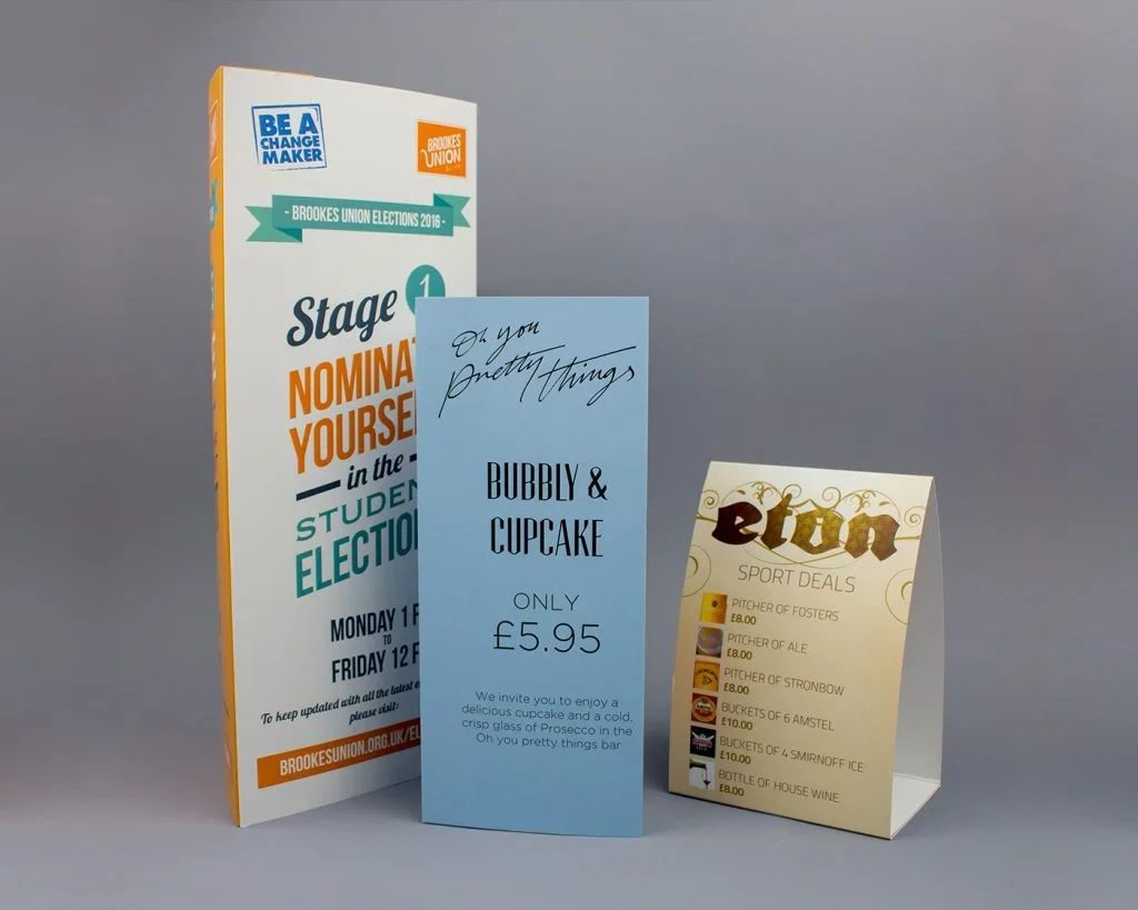 Table Tents Printing High Wycombe
