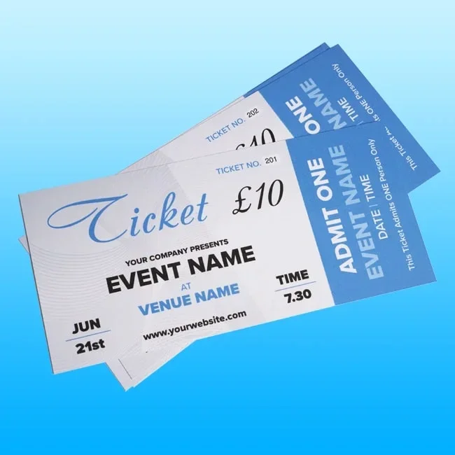 Tickets Printing High Wycombe