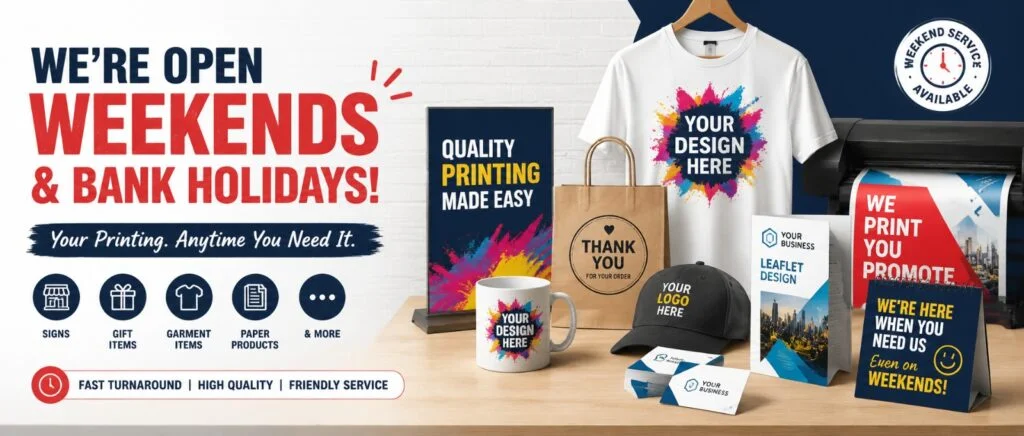 Weekend Printing Service High Wycombe